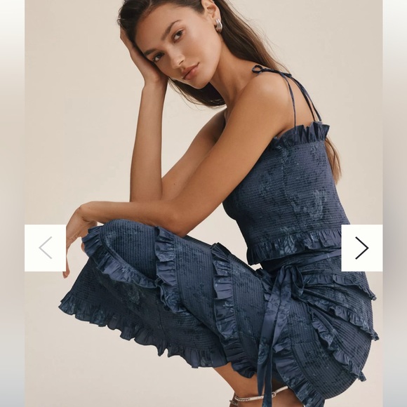 V. Chapman Dresses & Skirts - V Chapman Lily Dress Size 2 in Navy Bouquet